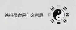 鐵掃帚命是什麼意思