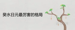 癸水日元最厲害的格局是什麼樣